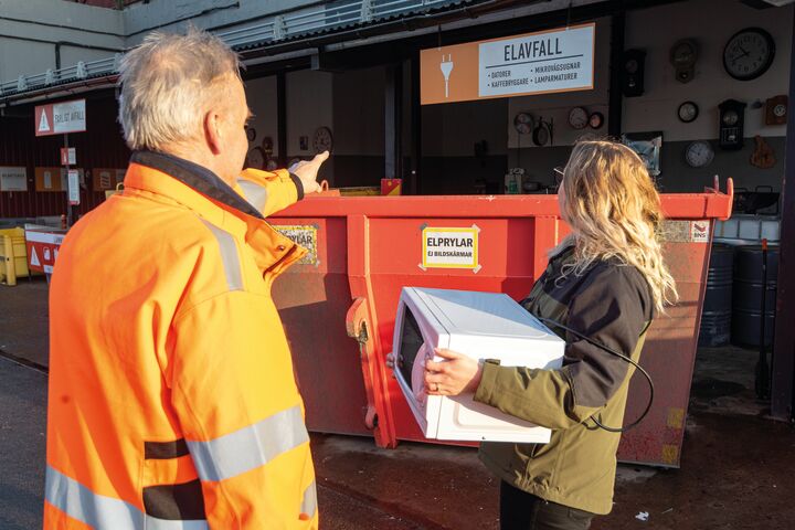 waste collection, source separation, waste symbols, waste collection center
