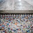 stack, reuse, waste, reusable, refuse, trash, reduce, recycling, recycle, pollution, plastic, recycled plastic bottles and waste at the plant