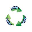 recycling arrows with cars sedan transportation