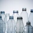 Water bottles and white background.