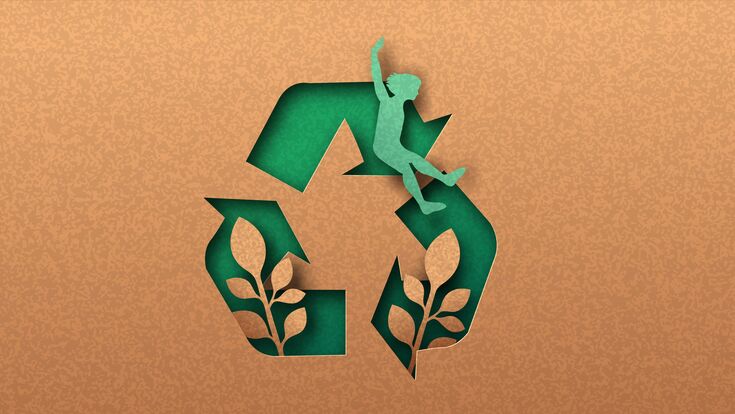 cool recycle symbol