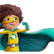Illustration of superhero girl fighting for the environment