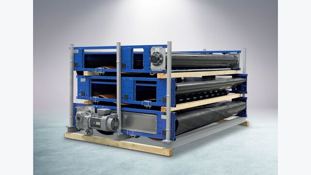 Photo 04 PX Conveyor is stackable for lower transport costs