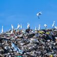 Day, Sky, Bird, Garbage Dump, Blue, Consumerism, Summer, Mountain, Landfill, Recycling, Garbage, Pollution, Environmental Damage, dumped, scarp, Image, Horizontal, Outdoors, Obsolete, Compost, Junkyard, Abandoned, Rusty, Chaos, Plastic, Damaged, Messy, Dirty, Part Of, Environment, utilize