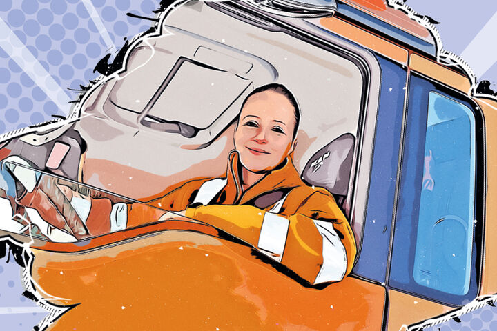 Eva Kozma Cartoon, Women in Waste Management