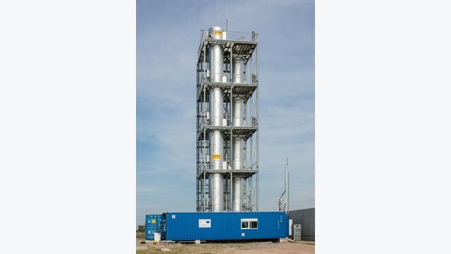 Rieselstrom Reaktoren biologische methanisierung, Winzeln, PFI