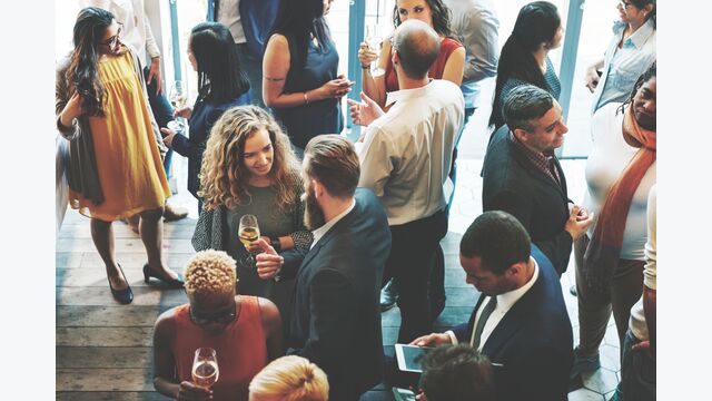Diverse group of business people having a meetup