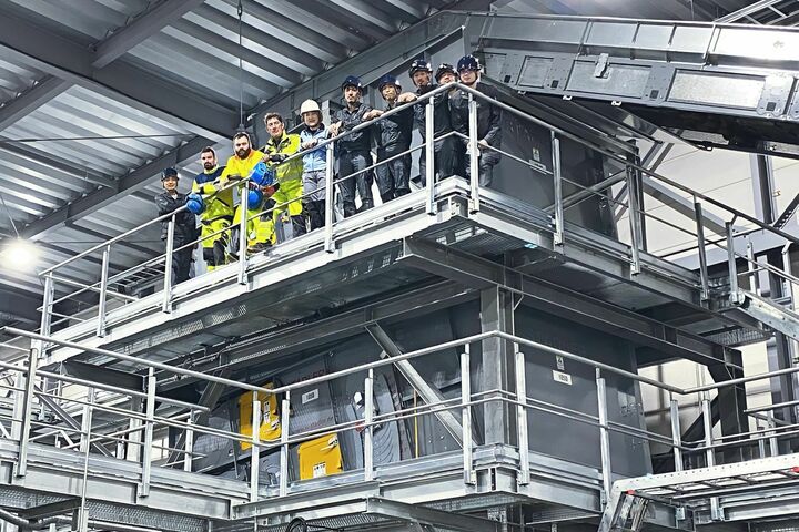Photo 02 Commissioning at TBM Sorting Plant STADLER and TBM Teams resized
