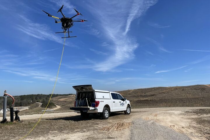 Sniffer drone, landfill gas monitoring, methane emissions