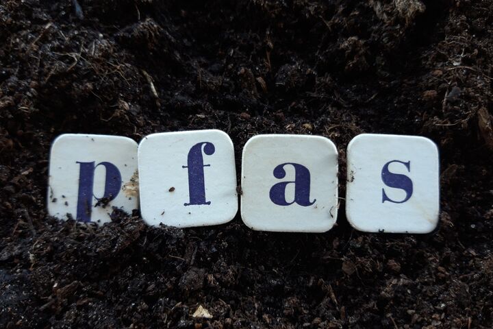 soil, pfas, spelled out, polluted, pollution, risk, environmental, science, policy, polyfluoroalkyl, substances, perfluoroalkyl, contamination, ground, hazard, word, text, letter, block, concept