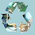 reuse, electronics, ecology, e waste, industry, recycle symbol, electrical, environmental, e-waste, eco, valuable, ecological, electronic, electronic parts, background, chip, component, computer, concept, device, devices, e, electronic waste, environment, environmental protection, garbage, integrated, motherboard, old, pollution, recycle, recycling, reduce, technology, trash, used, waste