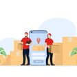 application, logistic, industrial, warehouse, distribution, online, package, service, shipment, store, app, mobile, phone, automation, commercial, control, display, forklift, freight, internet, load, management, shelf, smart, supply, system, worker, device, cargo, courier, customer, cyberspace, deliver, delivery, e-commerce, express, fast, gadget, graphic, mail, map, order, packaging, parcel, post, prevention, shipping, shopping, speed