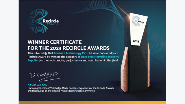Recircle Award 2023 Winner Certificate