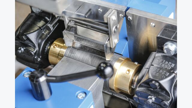 A laboratory-sized Induced Roll Magnetic Separator built at the Bunting-Redditch plant