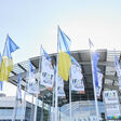 Eingang, Cumuluspresseseitenasset, Eingänge, IFAT, entrance west, flags, Flag