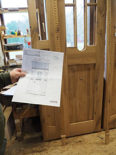 Every door is unique – Löhr carpenters manufacture customised, solid wooden doors from historical wood. It’s crucial that the doors are stylistically accurate and match the building – or better yet, the era – perfectly.