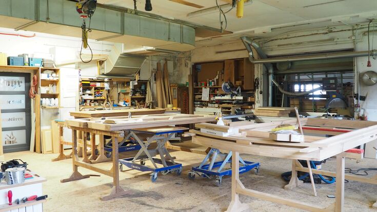 A look into the company’s production, where pure carpentry craftsmanship is key.