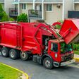 garbage pickup truck bump recycle service clean work junk