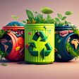 waste, trash, reusing, ecology, recycling, environment, management, garbage, green, pollution, eco, reuse, bin, concept, generative ai, generative, ai, organic, disposal, nature, ecological, energy, background, clean, bottle, can, junk, paper, conservation, recyclable, container, factory, recycled, sorting, icon, save, bio, person, design, protection, industry, sustainable, global, illustration, symbol, reduce, metal, earth, water