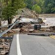 hurricane, helene, flooding, flood, appalachia, appalachian mountains, virginia, grayson county, fries, bridge, low water bridge, carroll county, new river, damage, damaged, destroyed, missing, broken, destruction, september, 2024, road, storm, southwest virginia, historic, tragic, tragedy, once in a lifetime, natural disaster, disaster, emergency, mangled, transport, transportation, travel, debris, closed