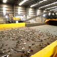 A STEINERT EddyC® eddy current separator separates non-ferrous metals from the ZURIK mix fraction.