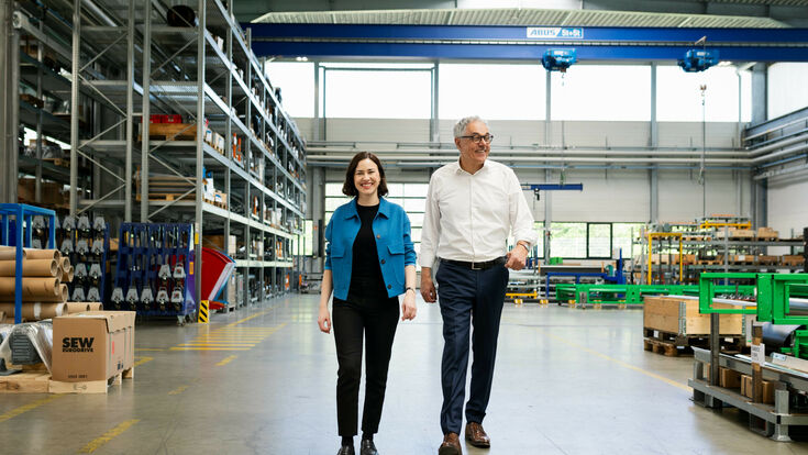 © STADLER Photo 04 Willi and Julia Stadler in Altshausen Production Hall