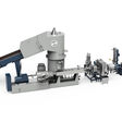 The new TwinPro from EREMA couples the proven Preconditioning Unit (PCU) directly to a twin-screw extruder, which, as a result, enables the efficient processing of specific recycling applications, even with input materials that have a very low bulk density.
