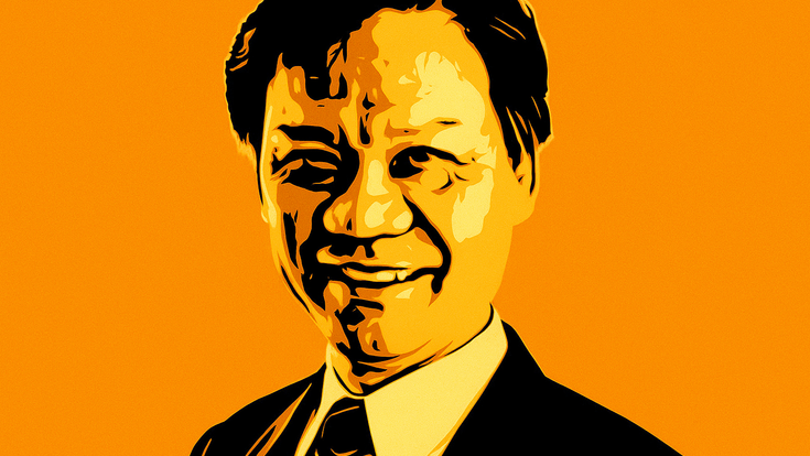 James Law cartoon gelb