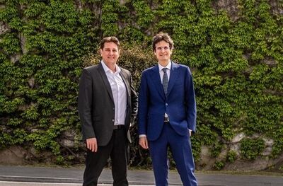 Portrait of partners in sustainable recycling technology: Björn Lövenich (STEINERT) and Marco Fantoni (FANTONI).