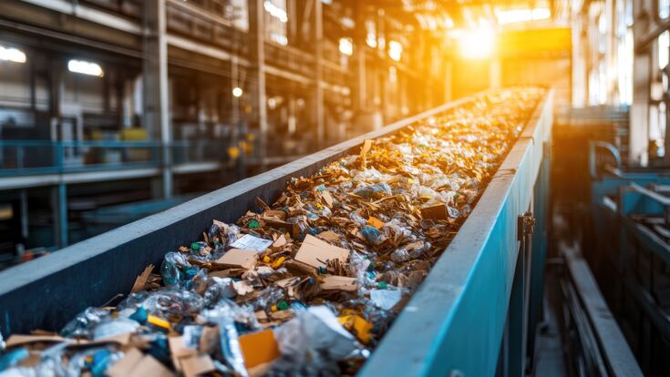 Modern factory utilizing zero-waste production and closed-loop recycling, [green industry, circular economy] --chaos 30 --ar 16:9 --stylize 300 --v 6.1 Job ID: 4951e182-2944-40a8-8e8e-c524260ba9cd