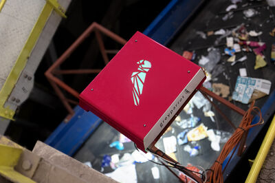 Greyparrot Analyzer Unit the hardware collecting data that is fed into the deepnest platform