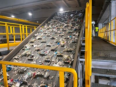 Processing flexible film waste, particularly from multiple sources, is considered a complex task