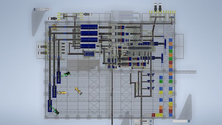 Photo 03 3 D drawing Ecourbis sorting plant, Stadler, Sao Paolo