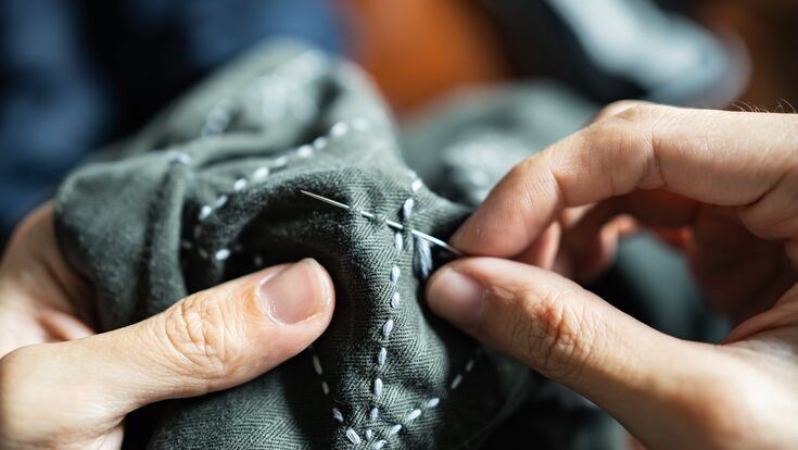 sashiko, embroidery, stitching, japan, mending, repair, textile, needle, thread, craft, art, tradition, culture, heritage, fabric, pattern, hands, sewing, craftsmanship, artistry, technique, design, quilting, clothing, needlework, visible, repairwork, motif, darning, hobby, diy