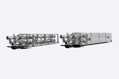 The HRS K Series is constructed from AISI 304 and AISI 316L stainless steel