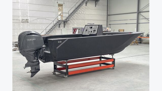 3D-printed boat at CEAD's Maritime Application Center