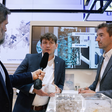 The modular Flexloop system is another fair highlight. A solvent-based extraction process is at the system’s core and reliably removes impurities (NIAS), odours, adhesives and printing inks from the polymer chains. Post-consumer recyclate can even be used in future for sensitive packaging, such as those needed in the cosmetics and personal care sectors.

Image: Yannick Stanau, Business Development Manager Lindner Washtech (centre), Gian De Belder, Technical Director – R&D Packaging Sustainability) (right)