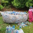 Zanzibar, Tanzania, 10 May 2024 - A local woman speaks about the actions of plastic collection on the island
