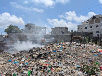 Informal dumpsite Lamu Kenya