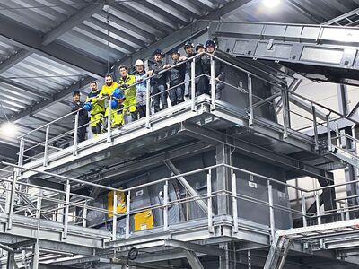 Photo 08 Commissioning at TBM Sorting Plant STADLER and TBM Teams resized