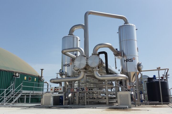 The HRS Digestate Concentration System (DCS) reduces digestate volume and reduces ammonia emissions
