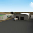 Illustration of the new Wet AD plant in Castelvetrano