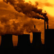 coal plant nuclear fossile power fuel cooling tower pollute electric condensation generator pollution cooler electricity steam contamination chemical technology energy chimney toxic energetic industrial volts smoke factory smog danger industry sunset